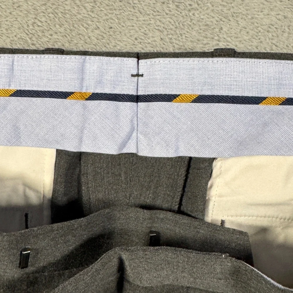 Polo Ralph Lauren Pants Mens 34x32 Gray Performance Stretch Twill Suit Trousers